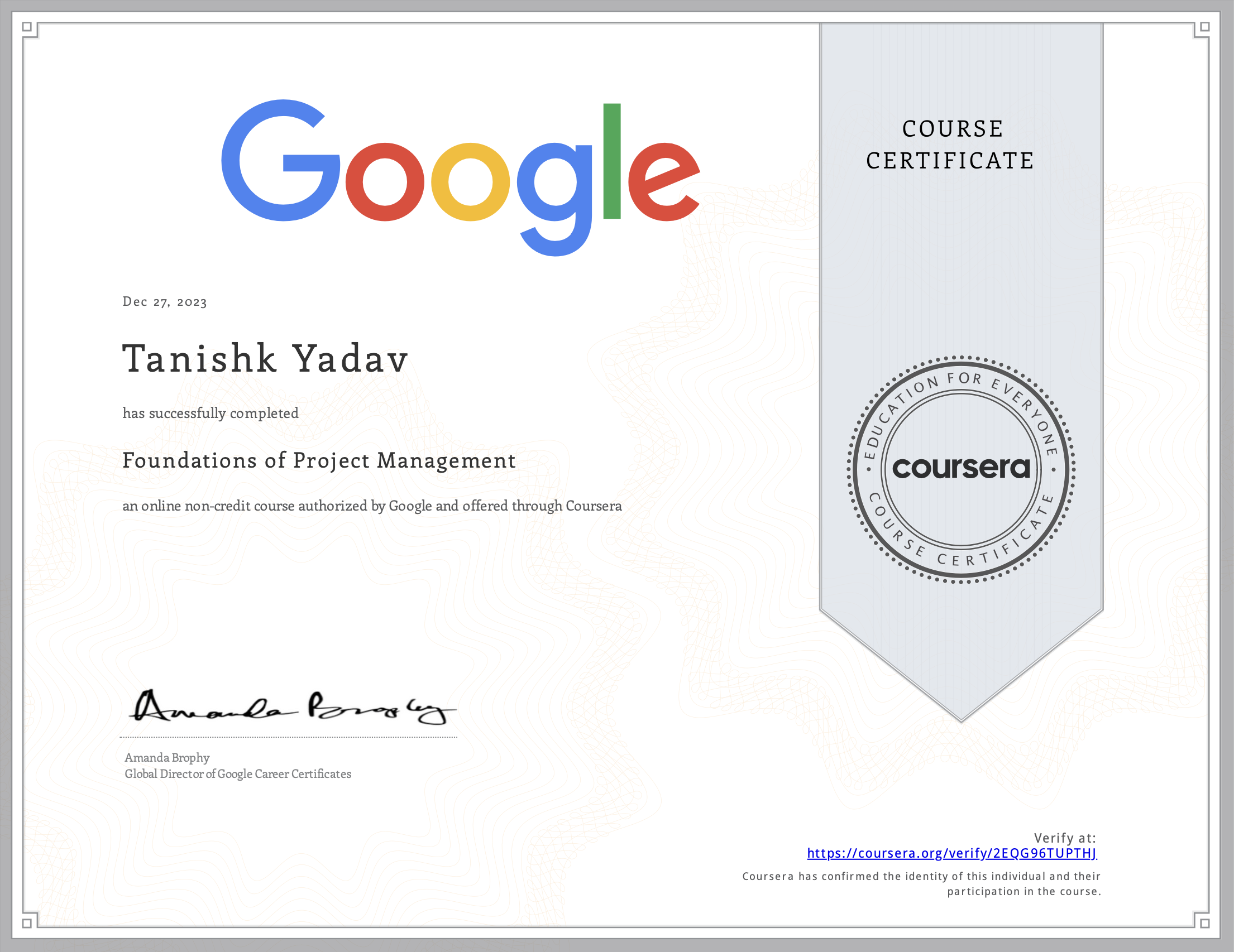 Financial Markets Certificate