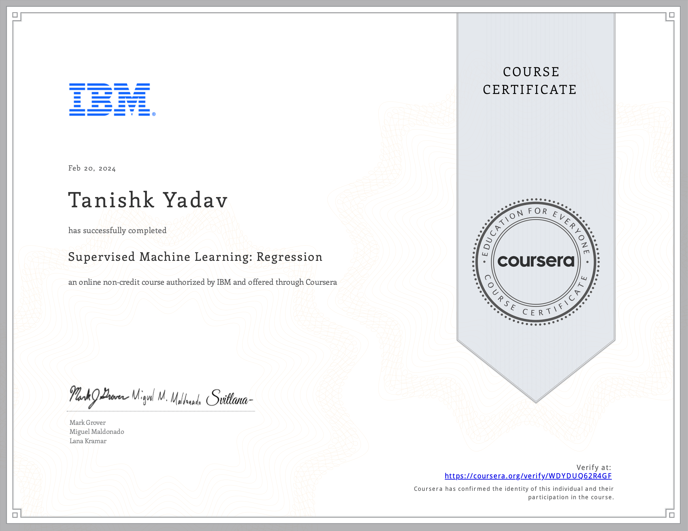 Business Analytics Certificate