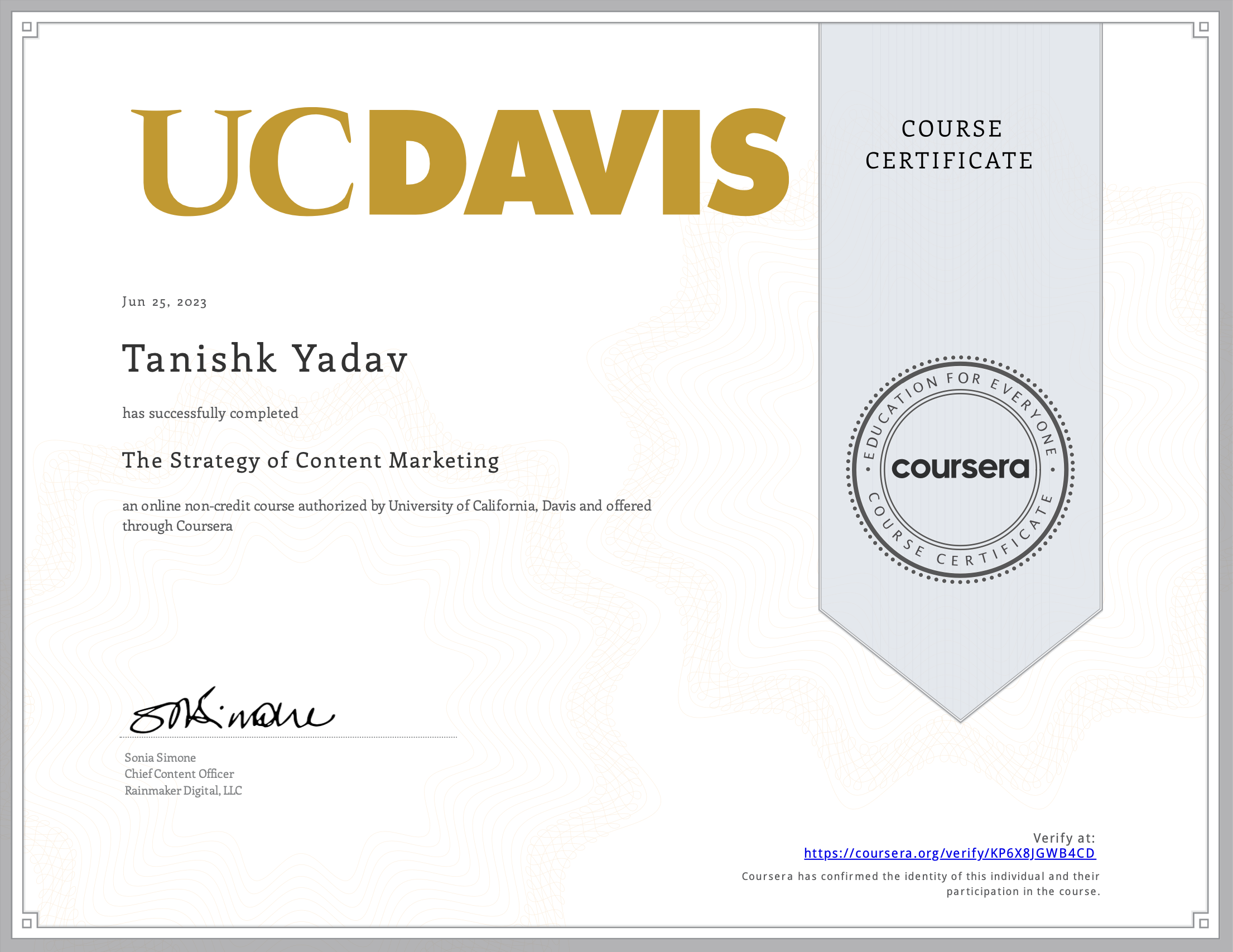 Business Analytics Certificate